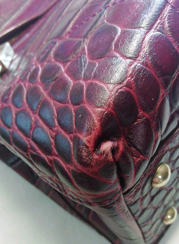 革カバン補修before