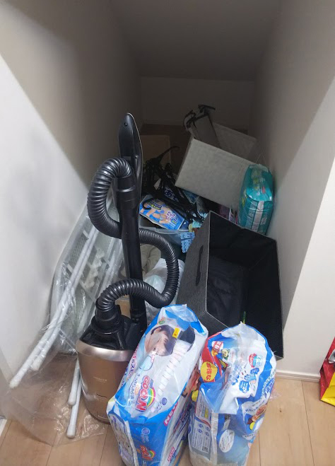 育休ママ階段下Before