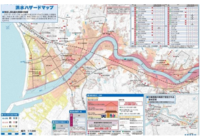 洪水ハザードマップ