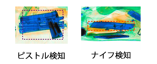 AI検知による四角囲み