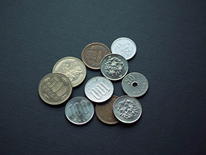 ポケット内の硬貨