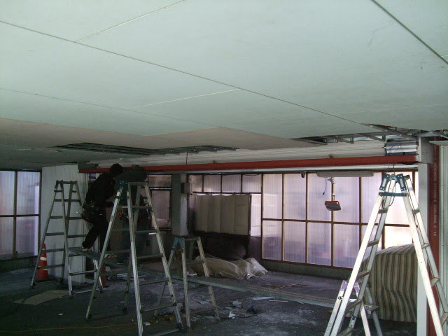 軽量電動ワイドシャッター 取付