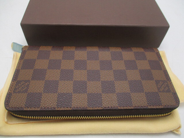 ブランド品 ルイヴィトン 長財布 ダミエ ジッピーウォレット