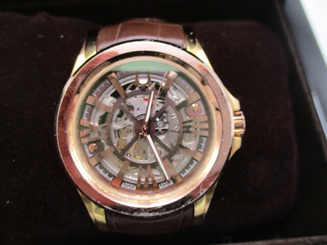 ブローバ アキュトロン メンズ腕時計 オートマ 裏スケ C960856