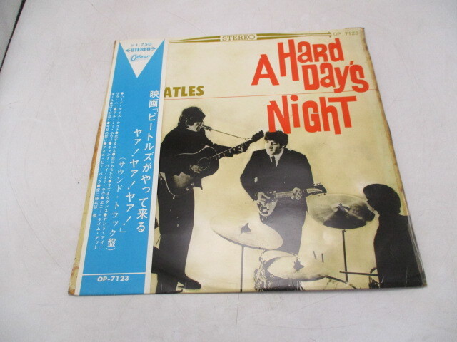 LPレコード ザ・ビートルズ ハードデイズナイト サウンド・トラック 赤盤