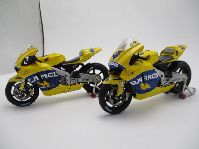 バイク プラモデル ダイキャスト ホンダ HRC CAMEL BARROS