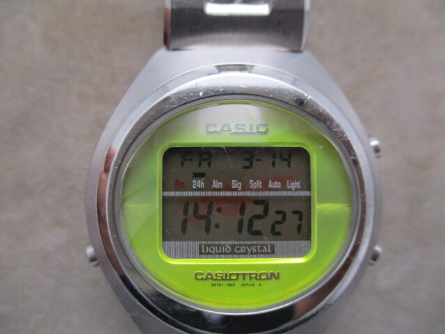CASIOTRON デジタル メンズ腕時計 Liquid CRYSTAL