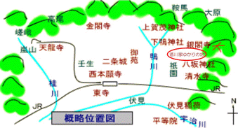 徳川家ゆかりの黒谷から鹿ケ谷を歩くmap