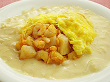 ホタテ貝柱&エビのオムライス
