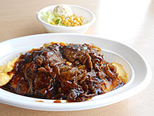 牛カルビ焼肉オムライスのテイクアウト