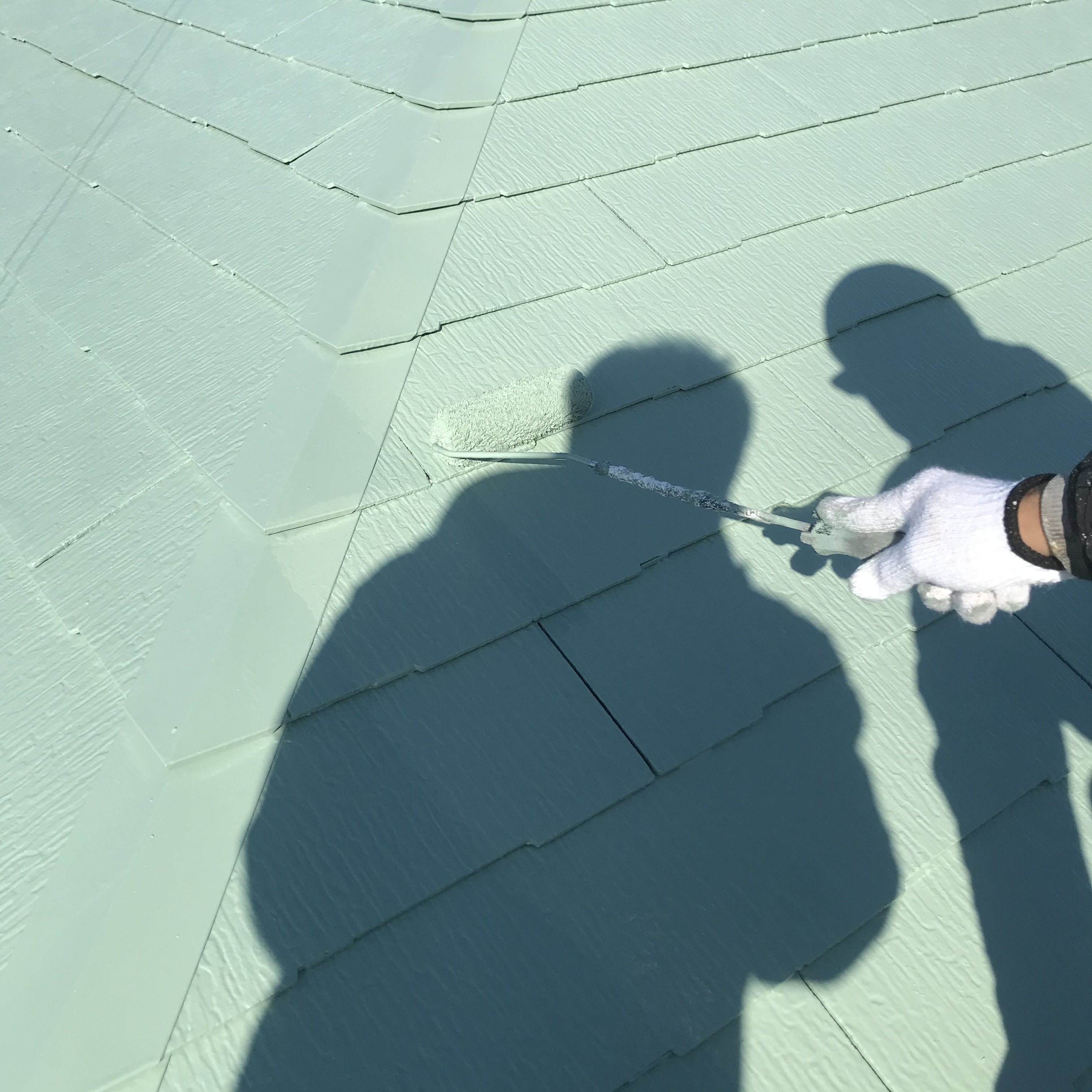 屋根アレスクール2液Si上塗り (7)