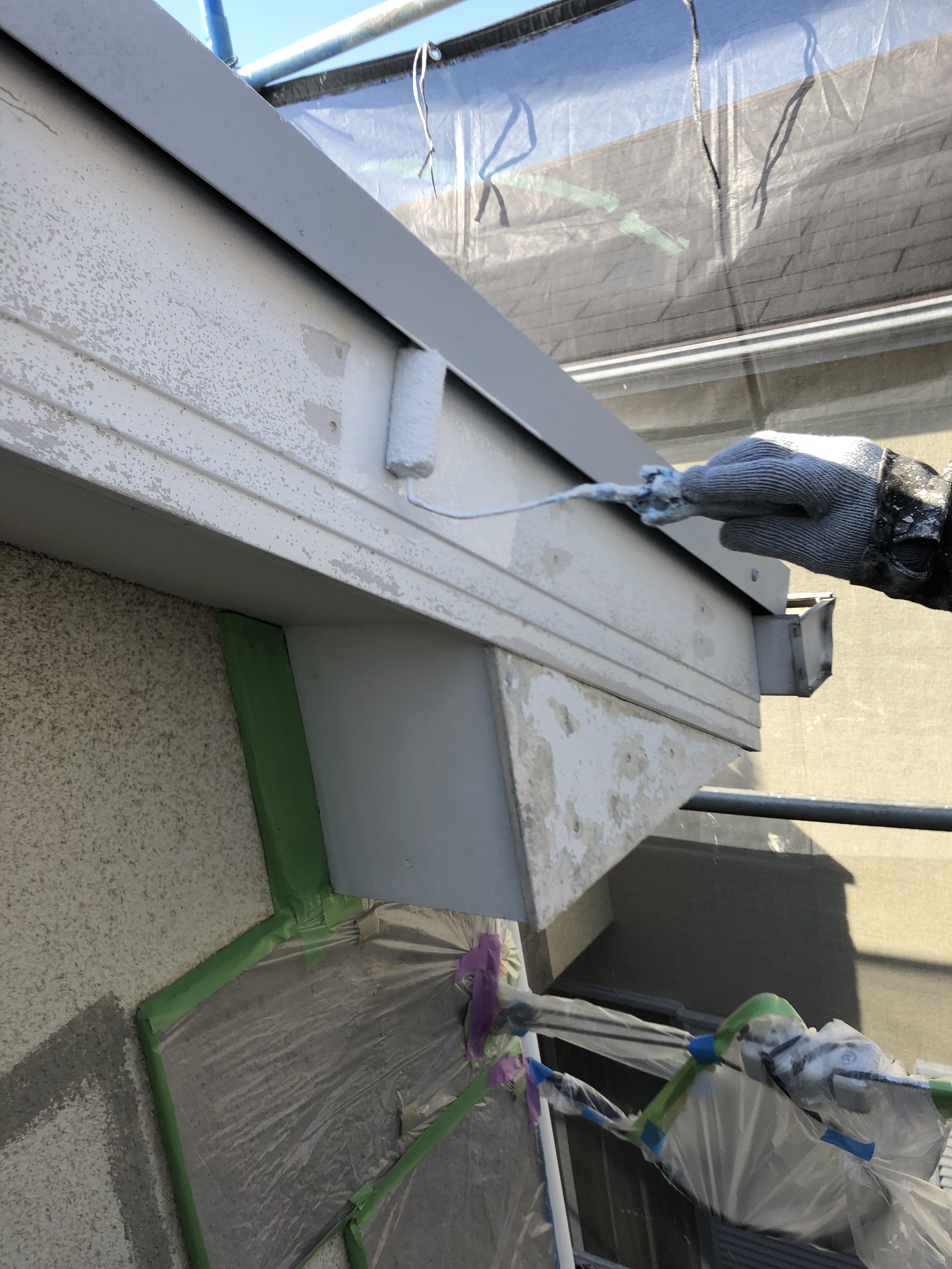 木部下地シーラー塗布 (1)