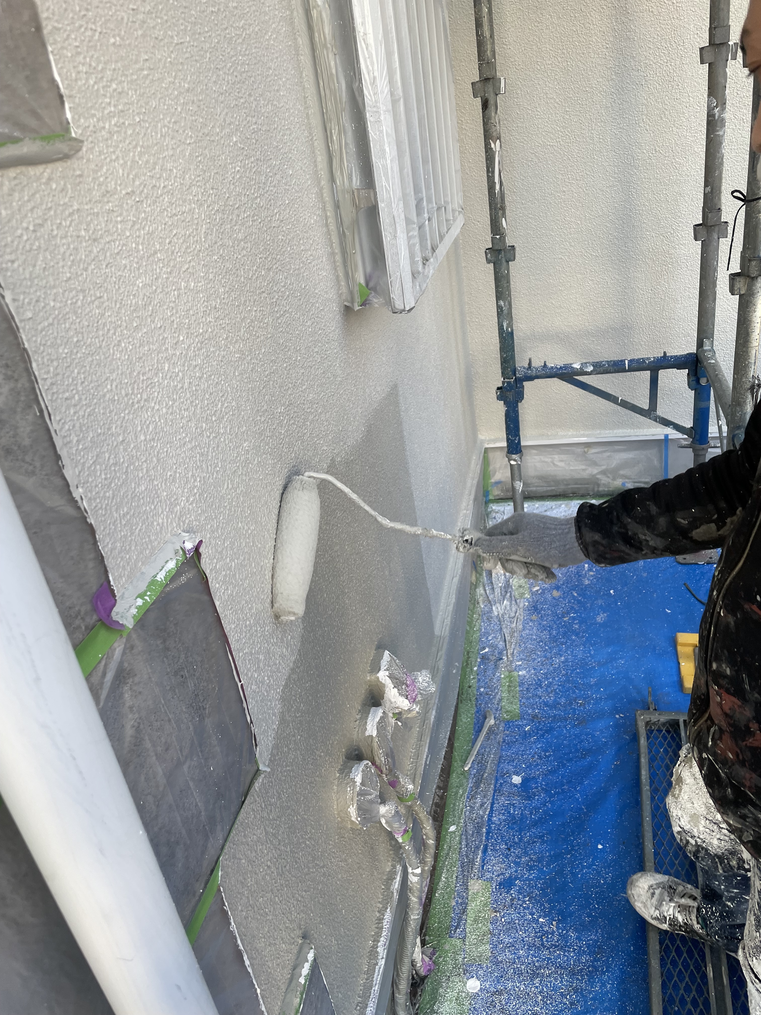 外壁アレスクール+ウォールSi上塗り (9)