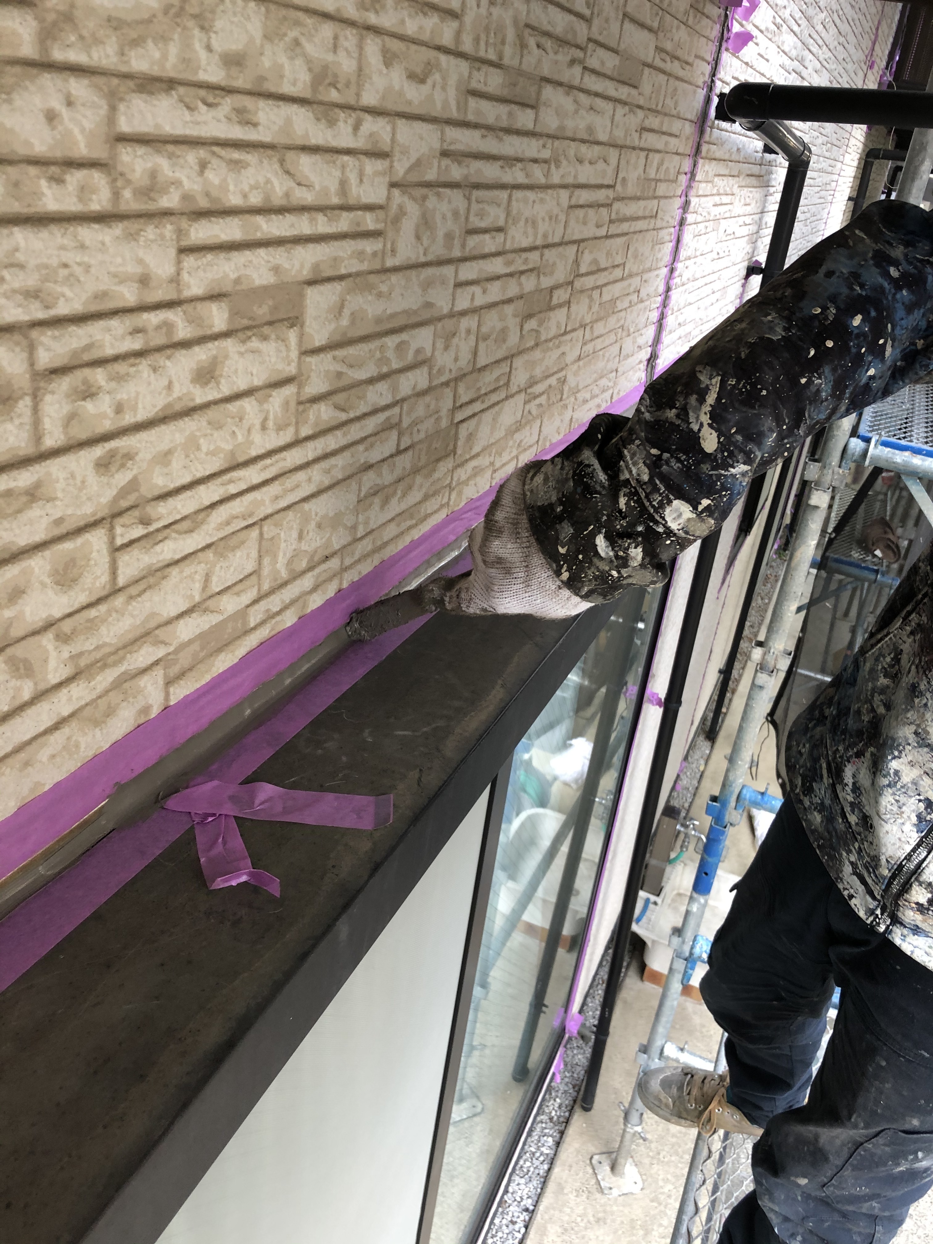 シーリング撤去後オートンイクシード打設 (28)