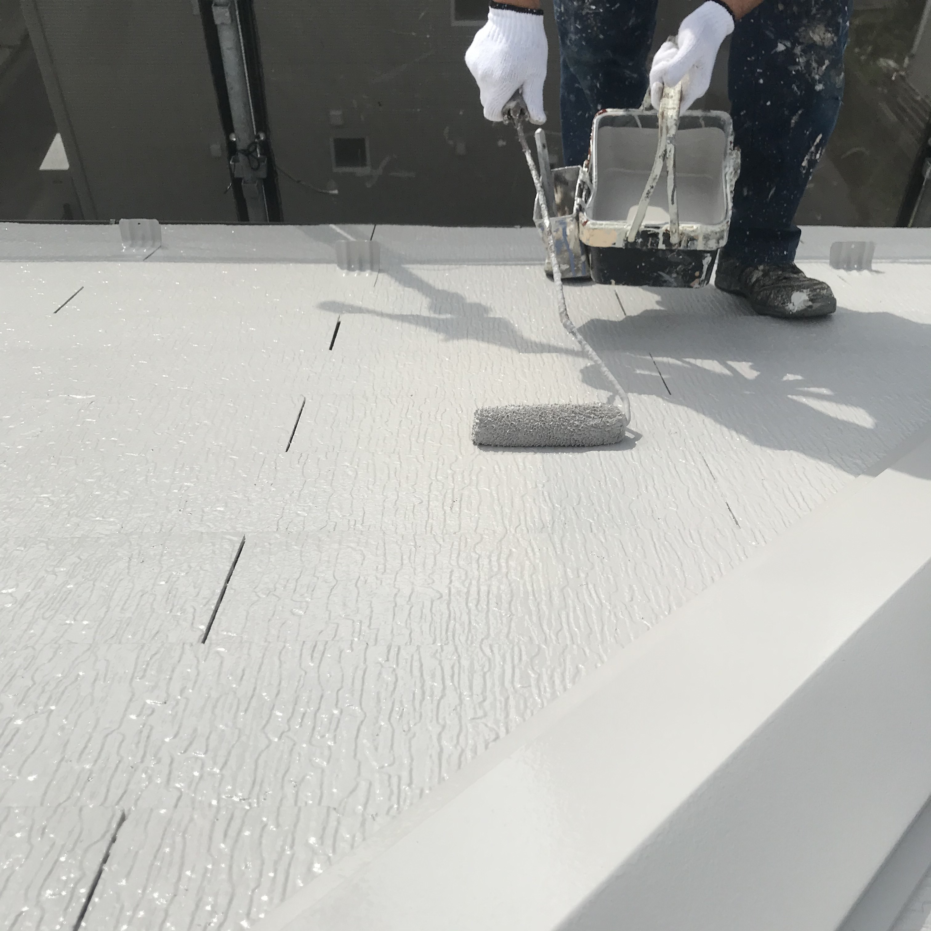 屋根アレスクール2液F上塗り (6)