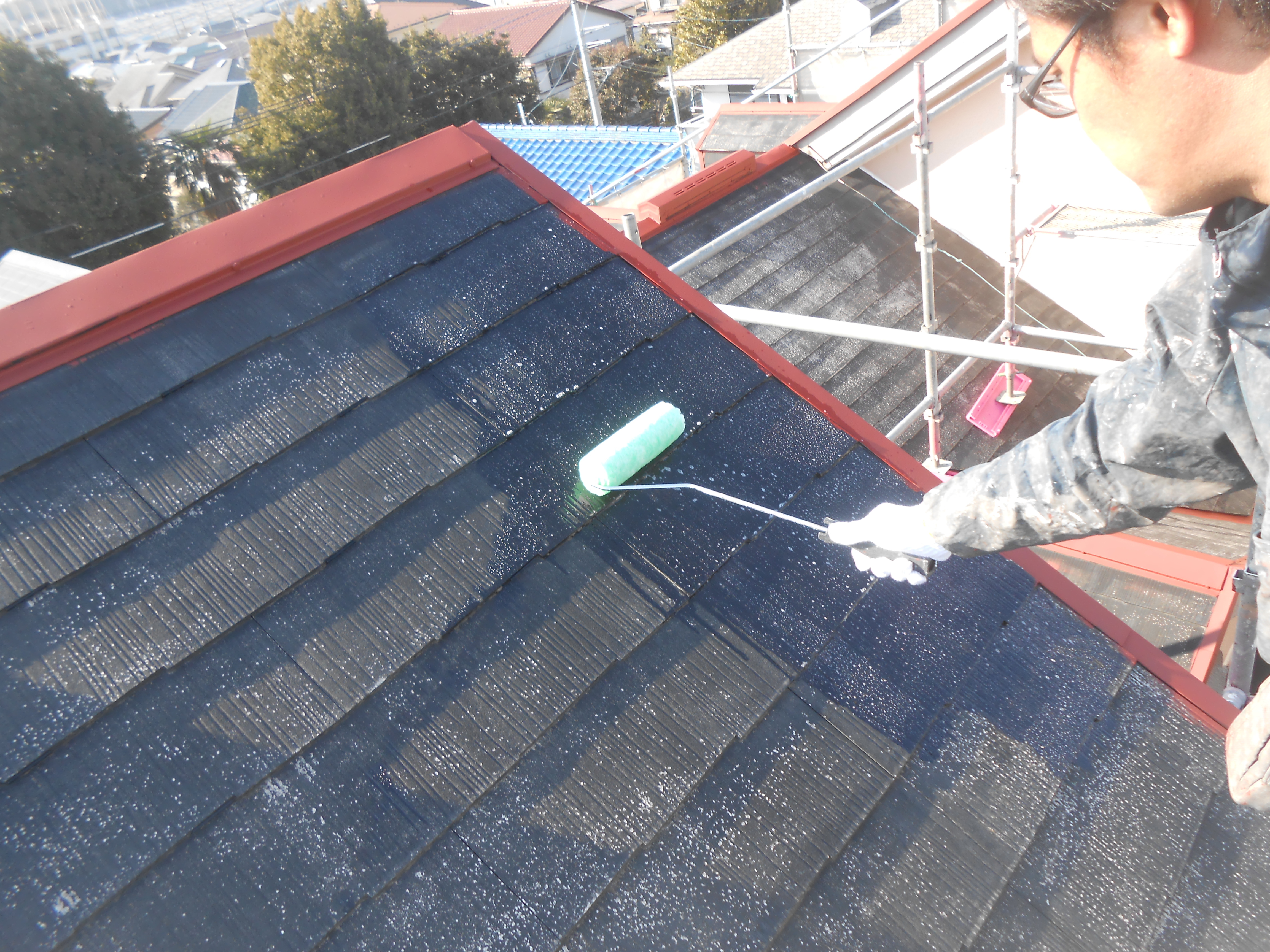 屋根強化プライマー下塗り (13)