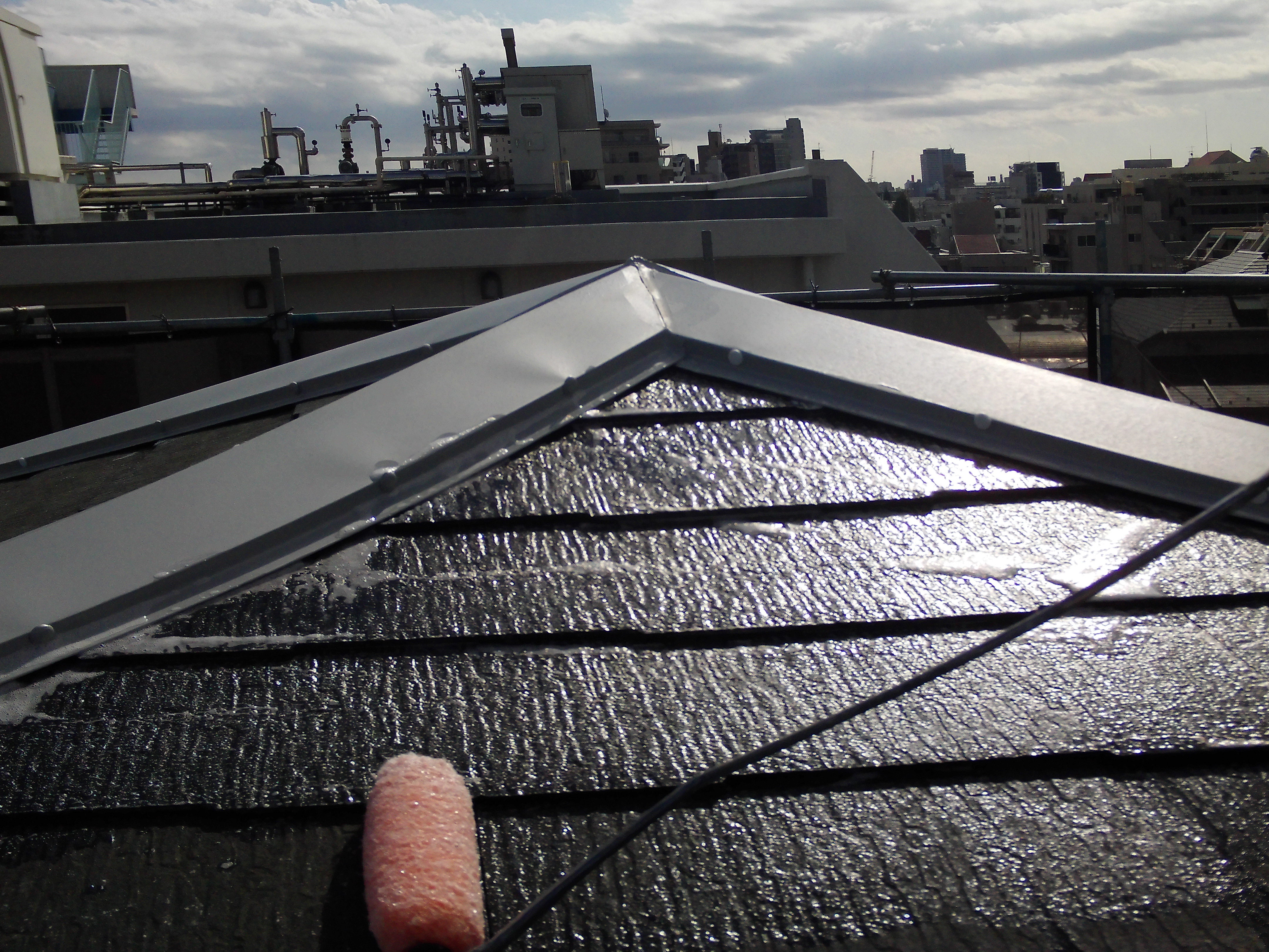 屋根強化プライマー下塗り (9)