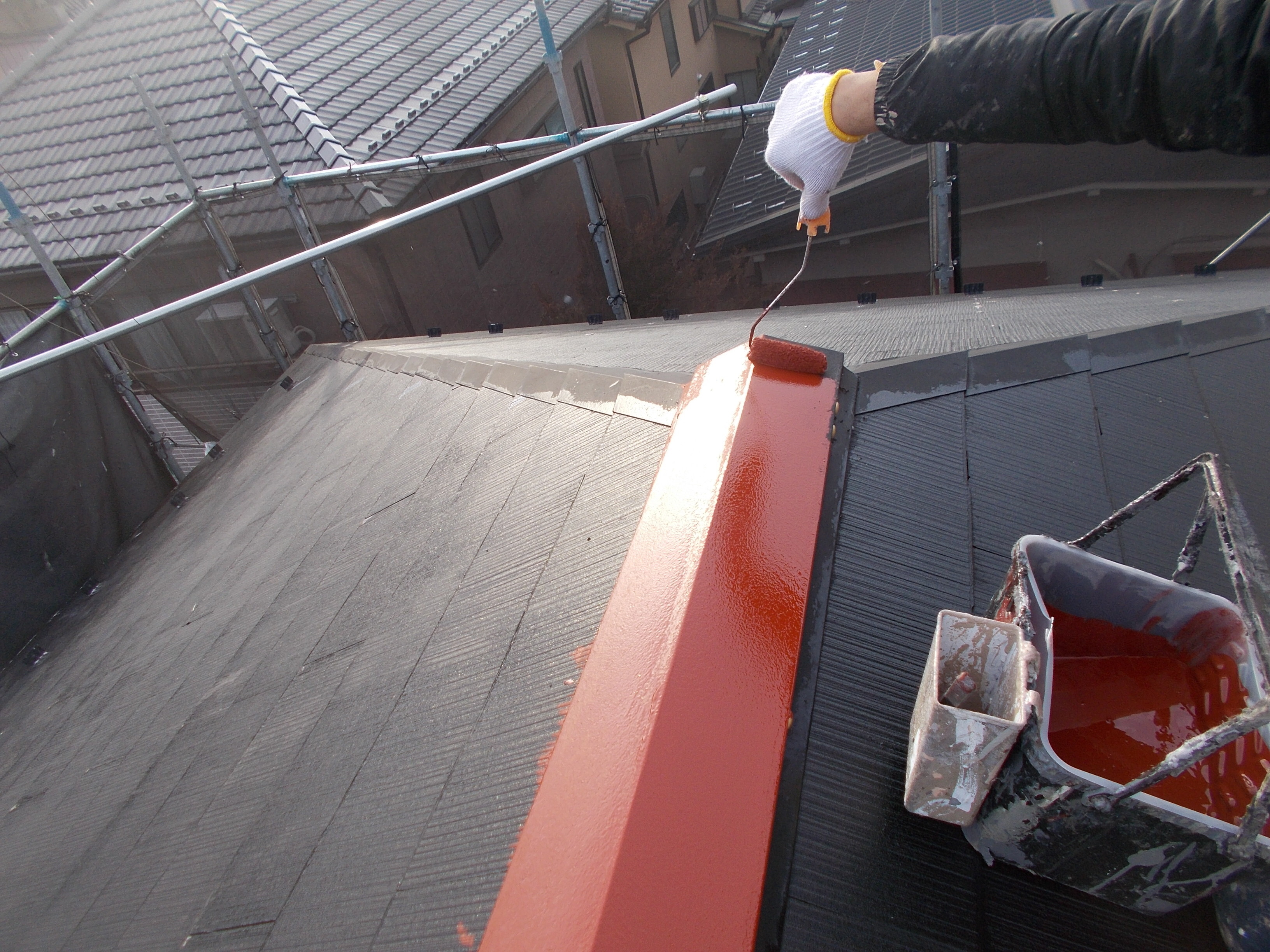 鉄部錆び止め塗装 (5)