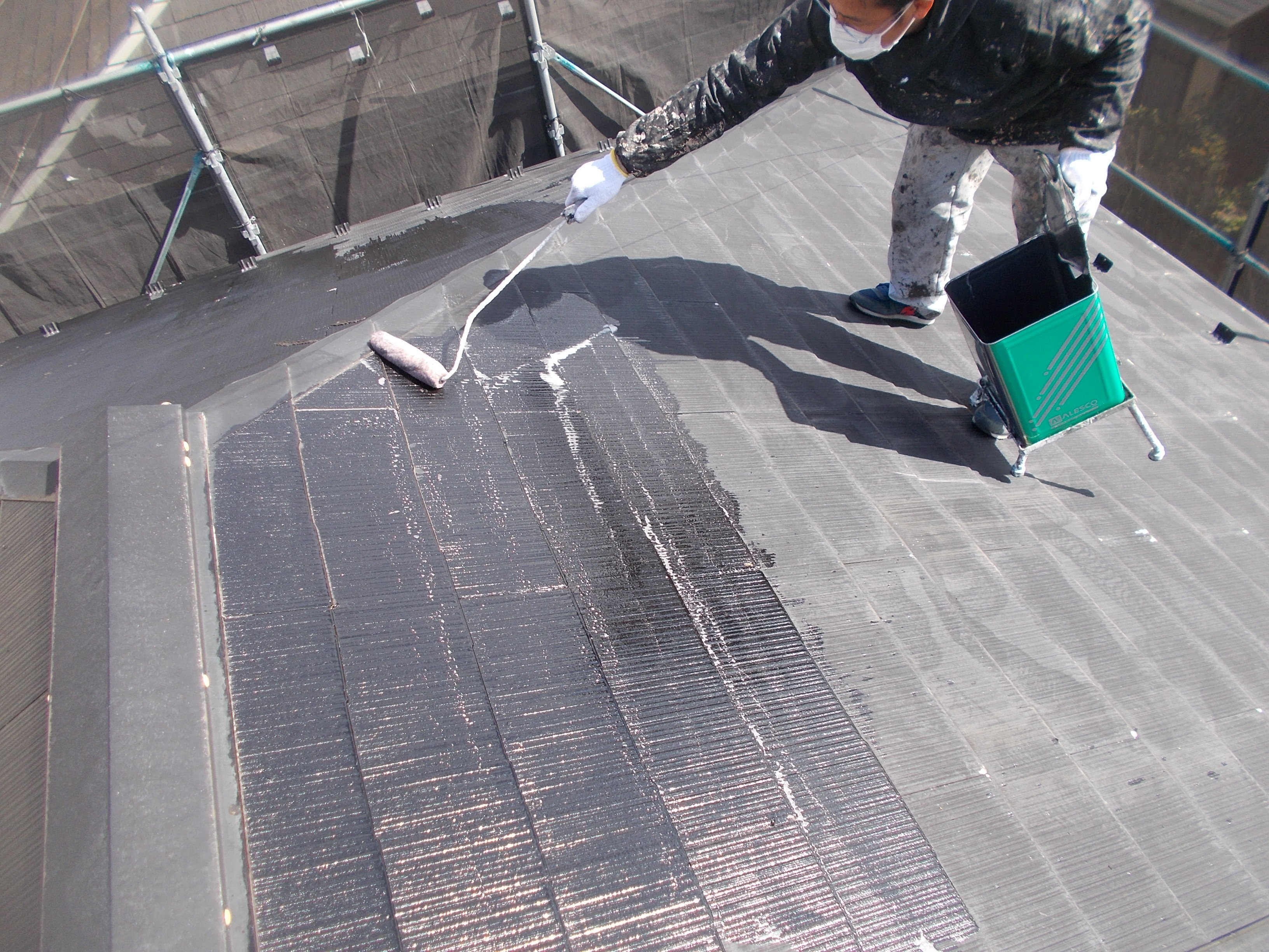 屋根強化プライマー下塗り (12)