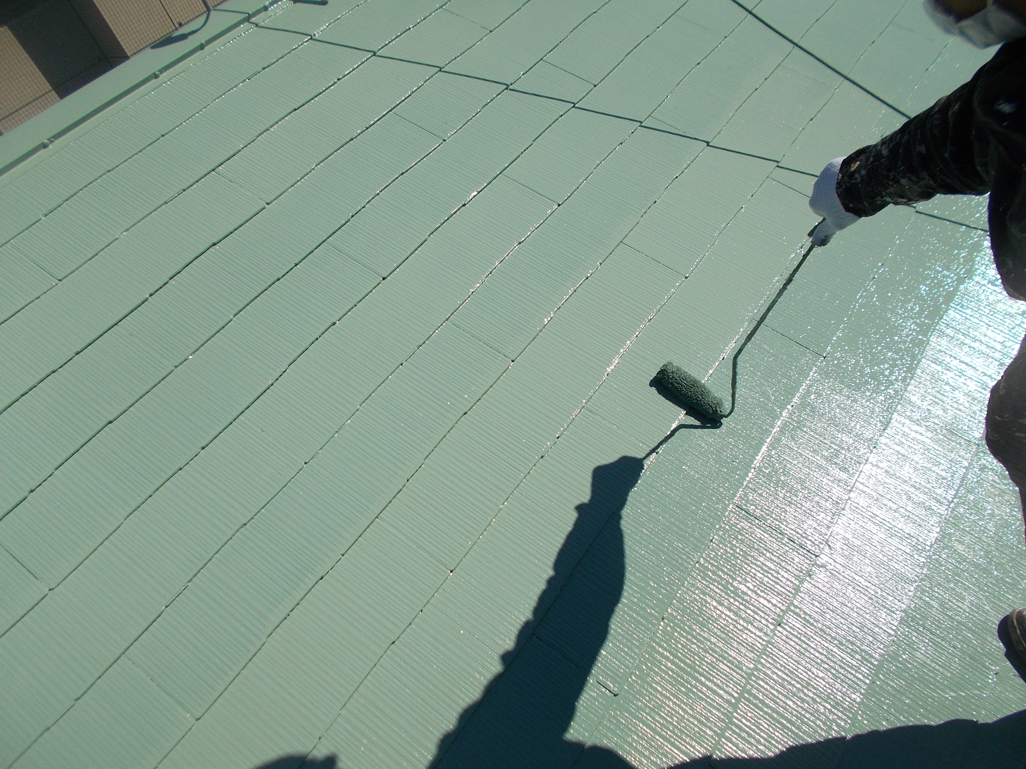 屋根アレスクールSi上塗り  (9)