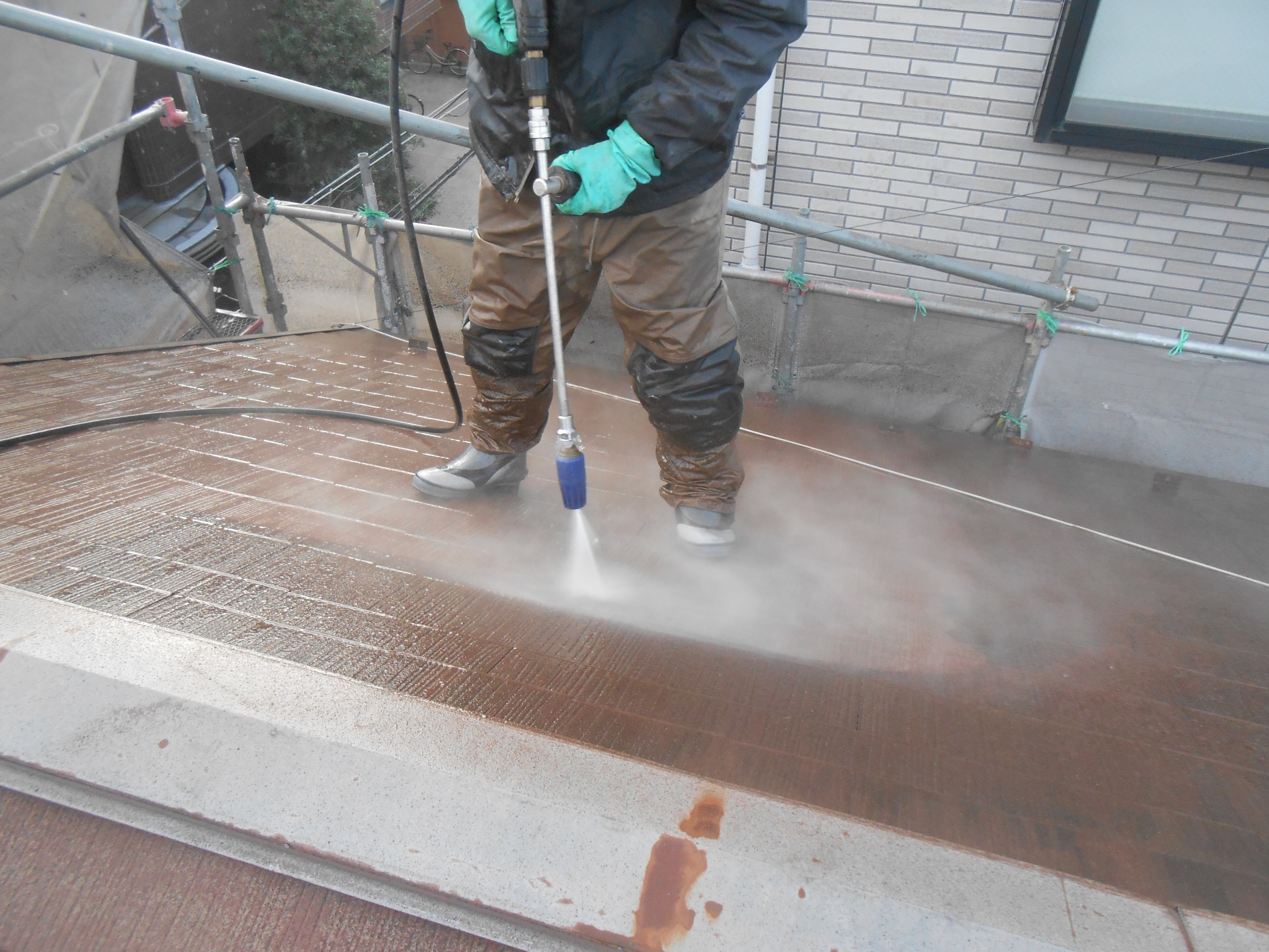 屋根高圧洗浄 (16)