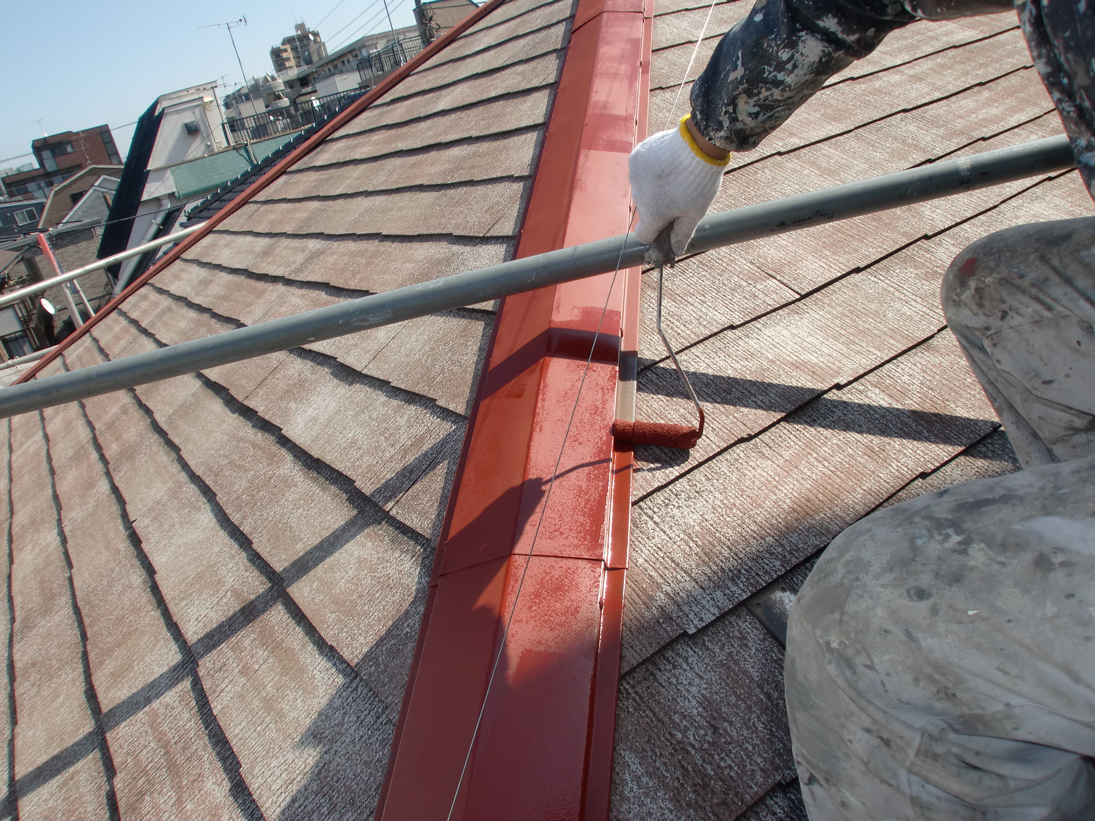 鉄部錆止め塗装 (3)