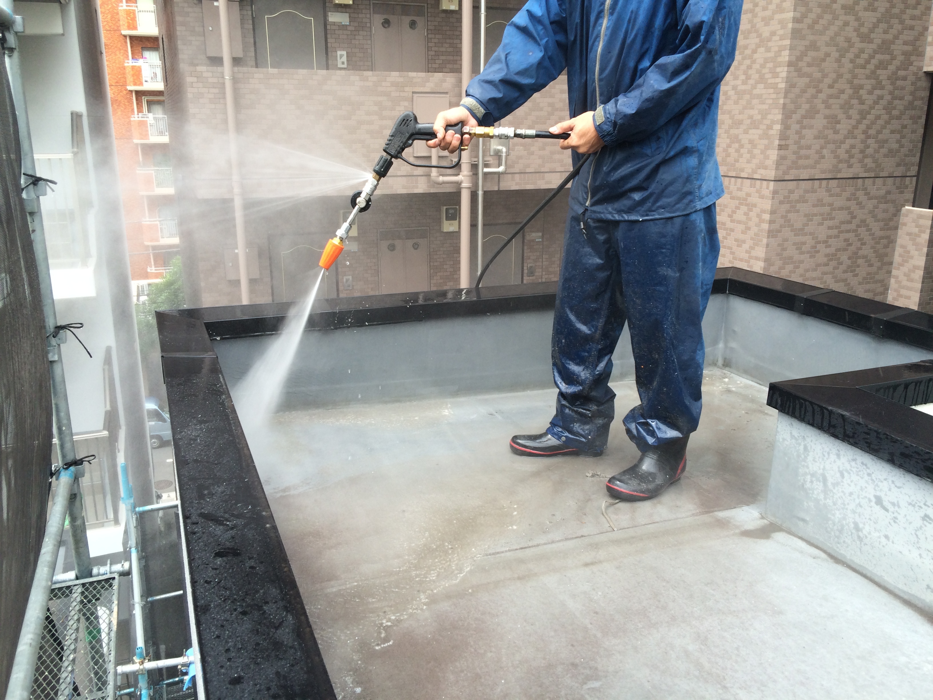 下地 高圧洗浄  (5)