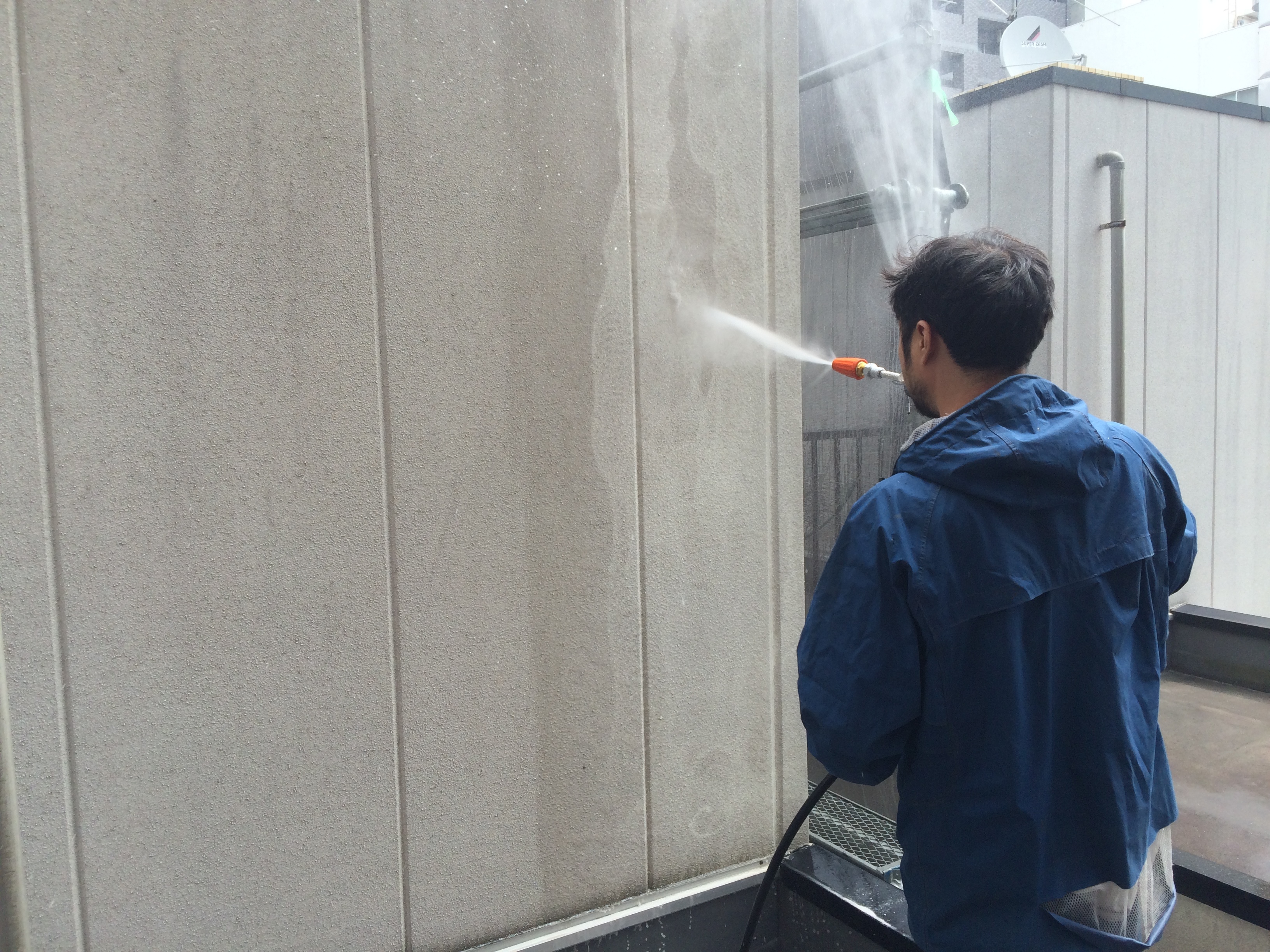 下地 高圧洗浄  (4)