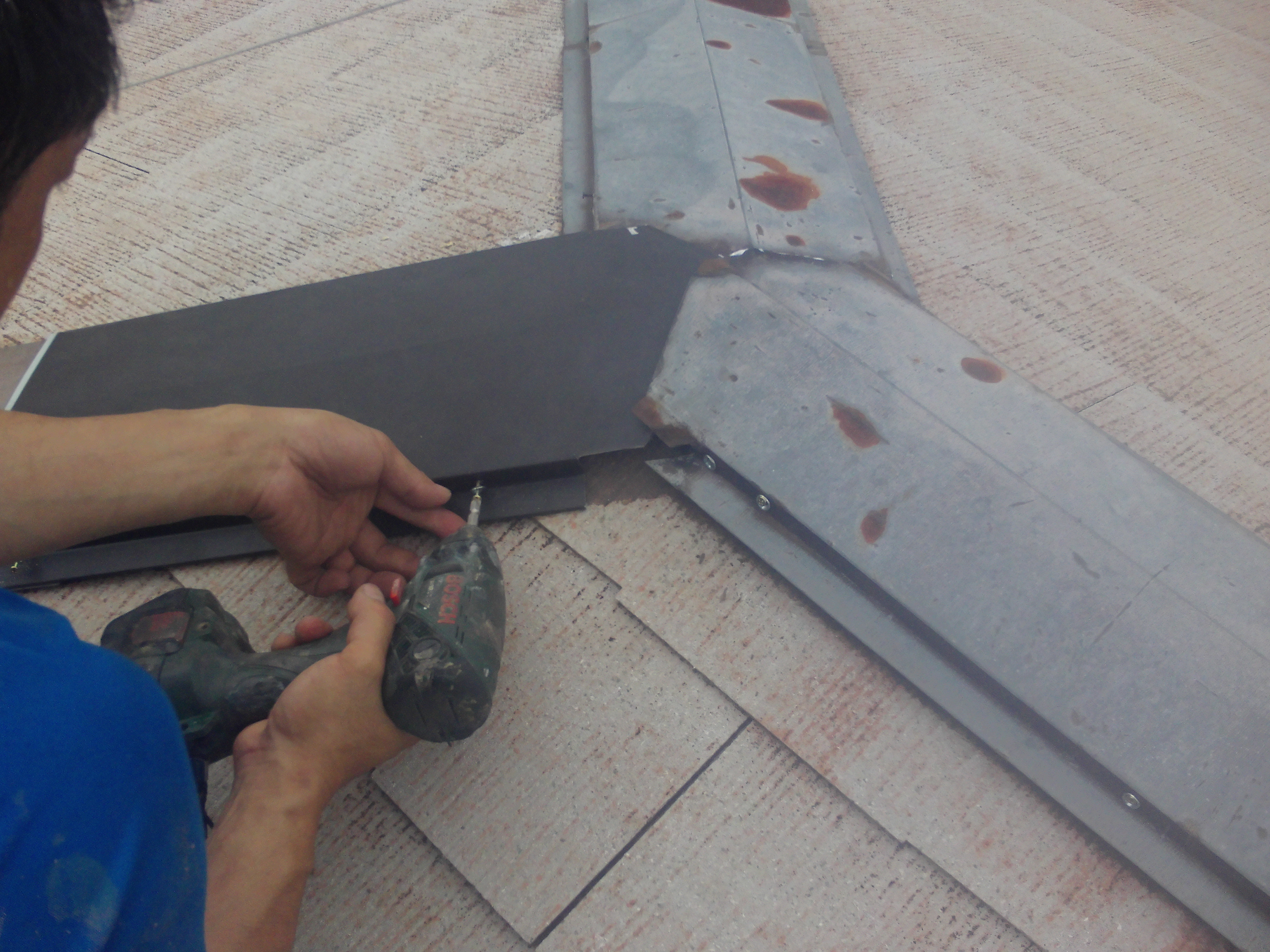 棟板金補修後・貼替 (4)