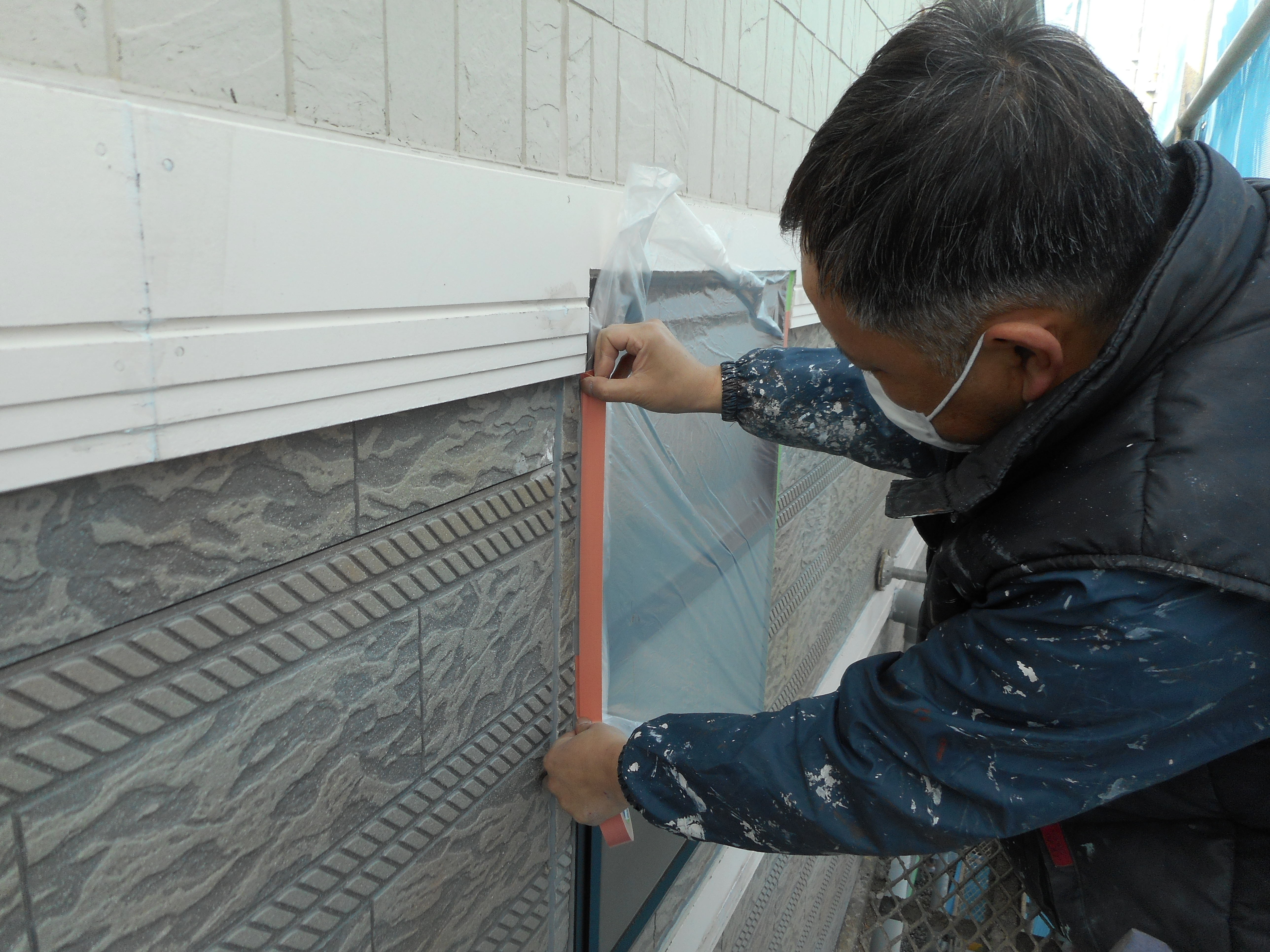 開口部等ビニール養生 (3)