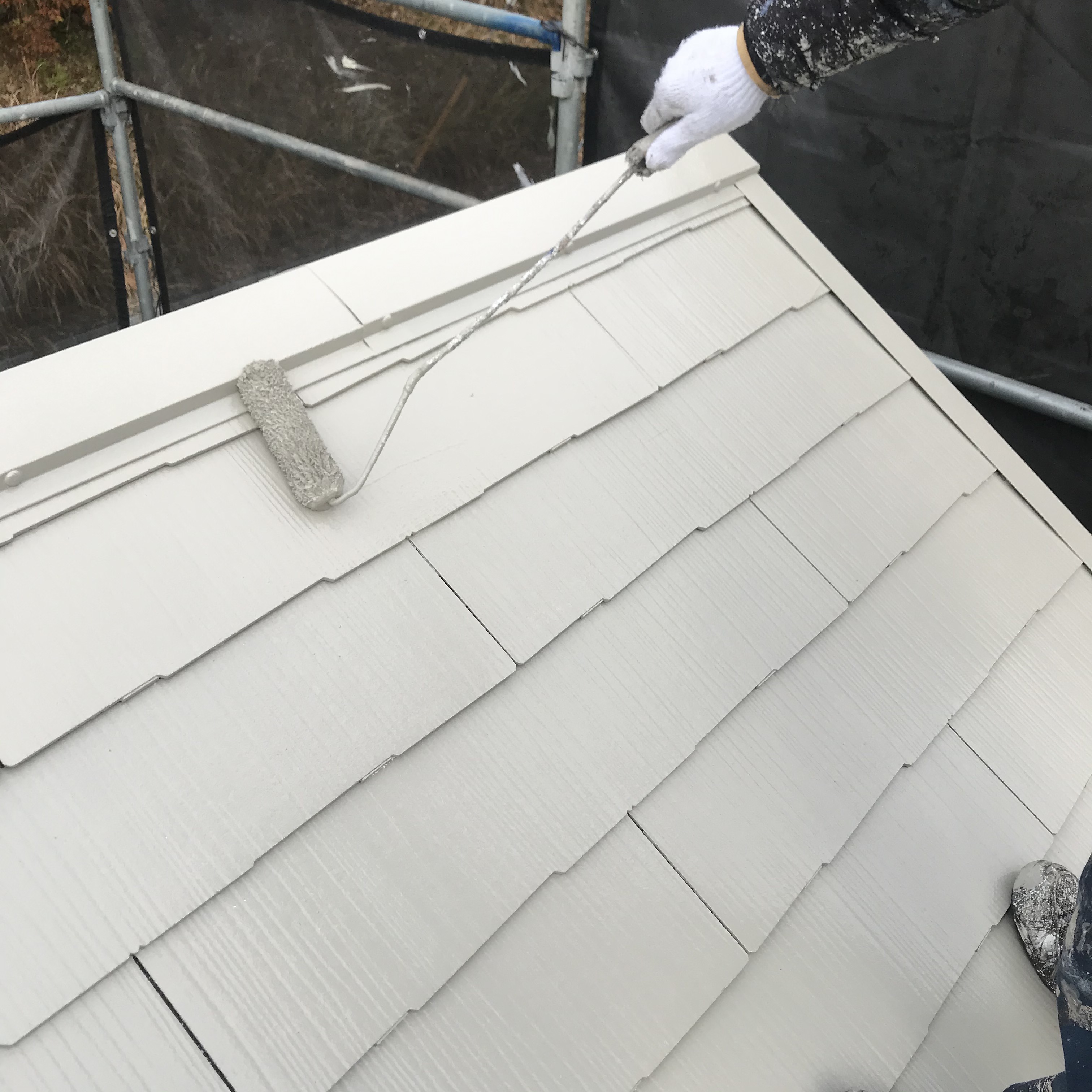 屋根アレスクール2液Si上塗り (6)