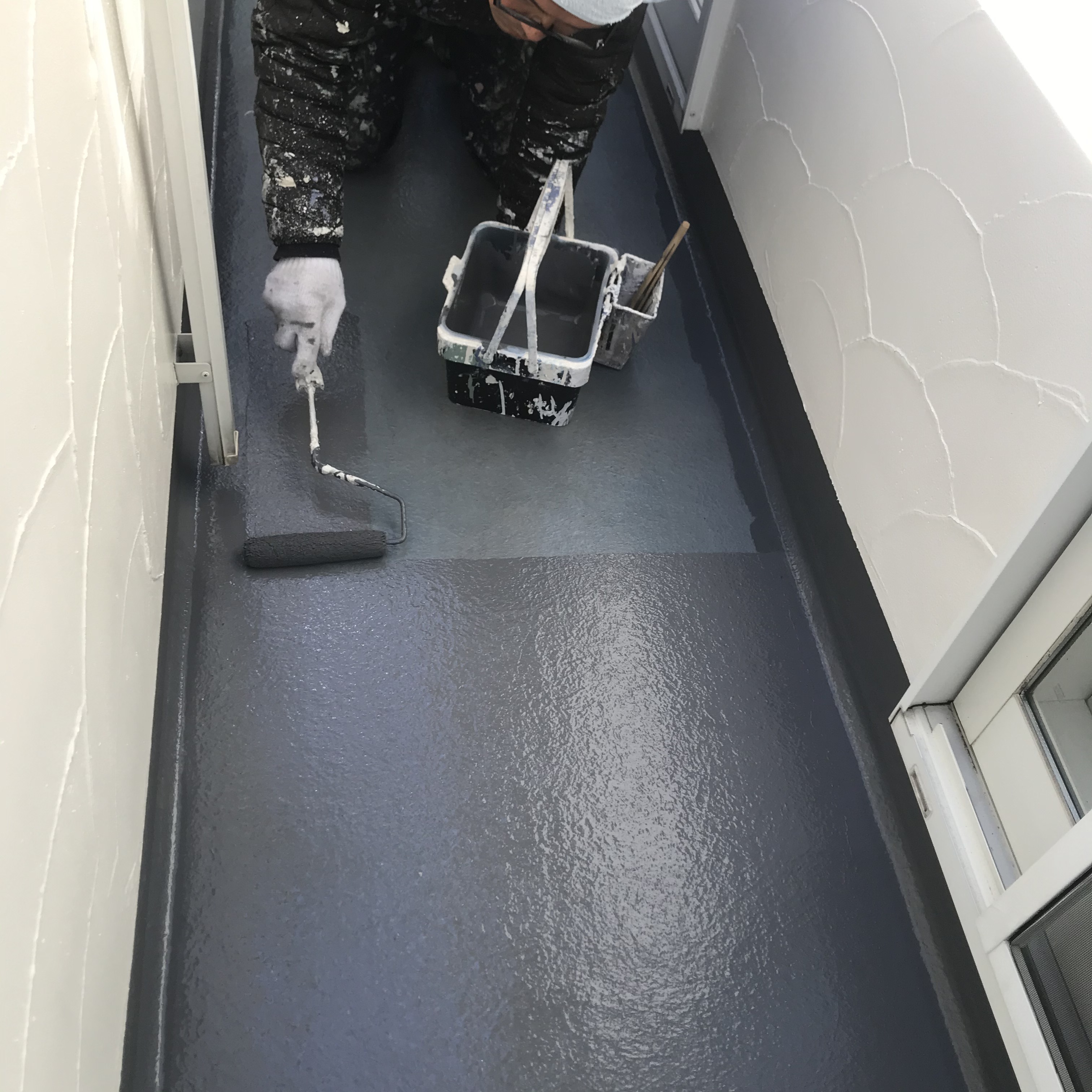 バルコニー床 トップ仕上げ (2)