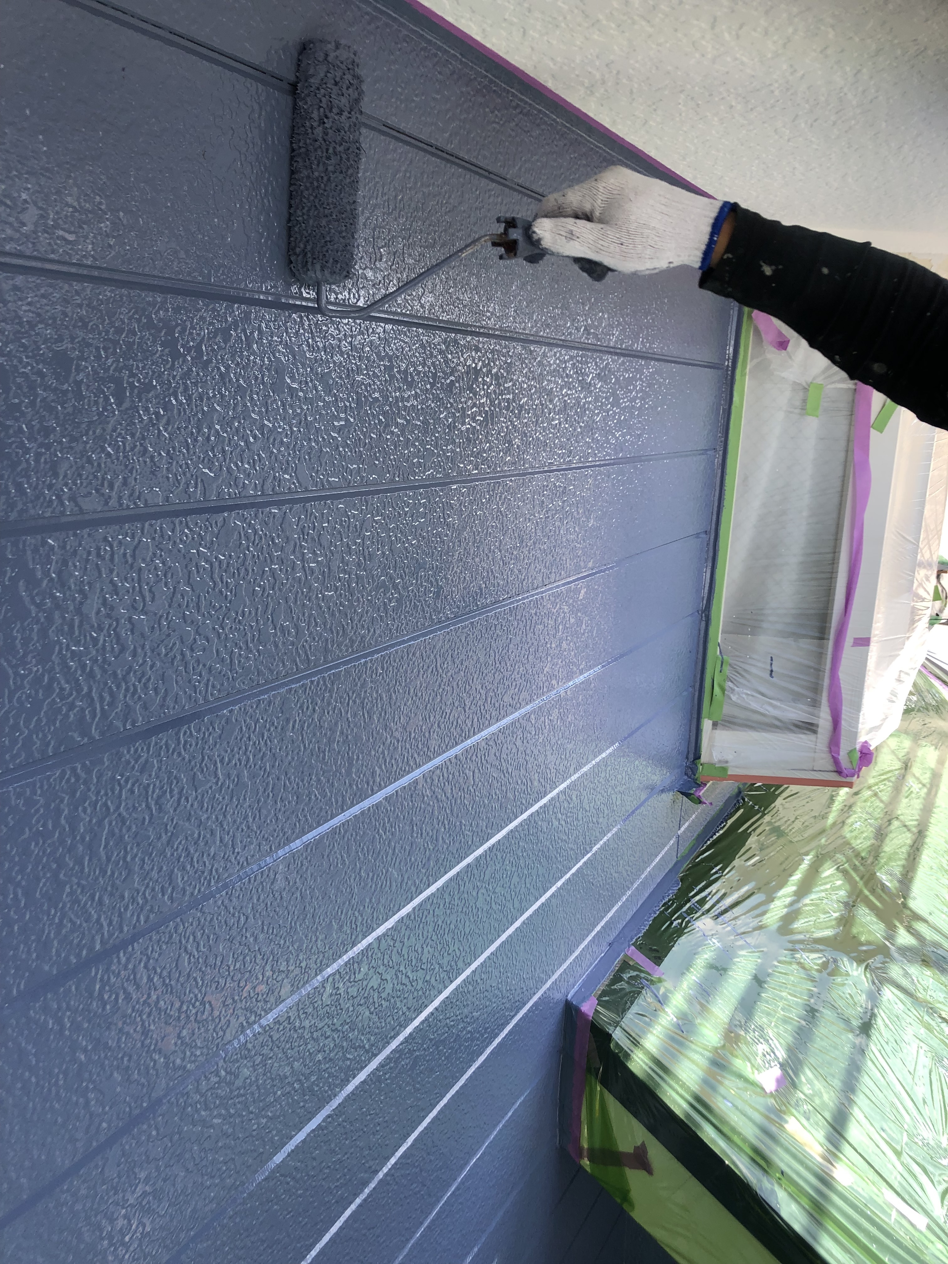 外壁アレスダイナミックトップマイルドK75-50H上塗り (2)