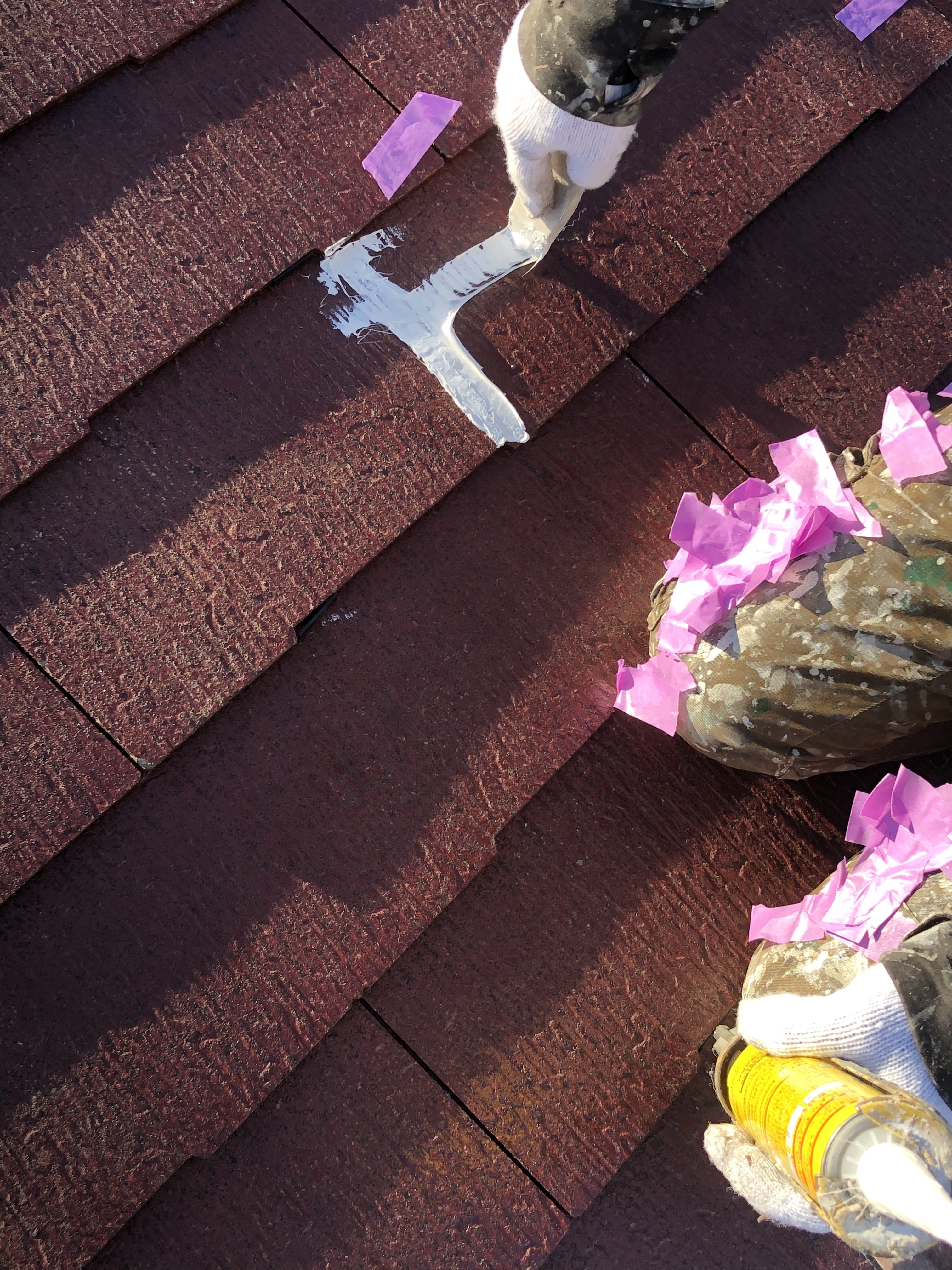 屋根クラック処理 (7)