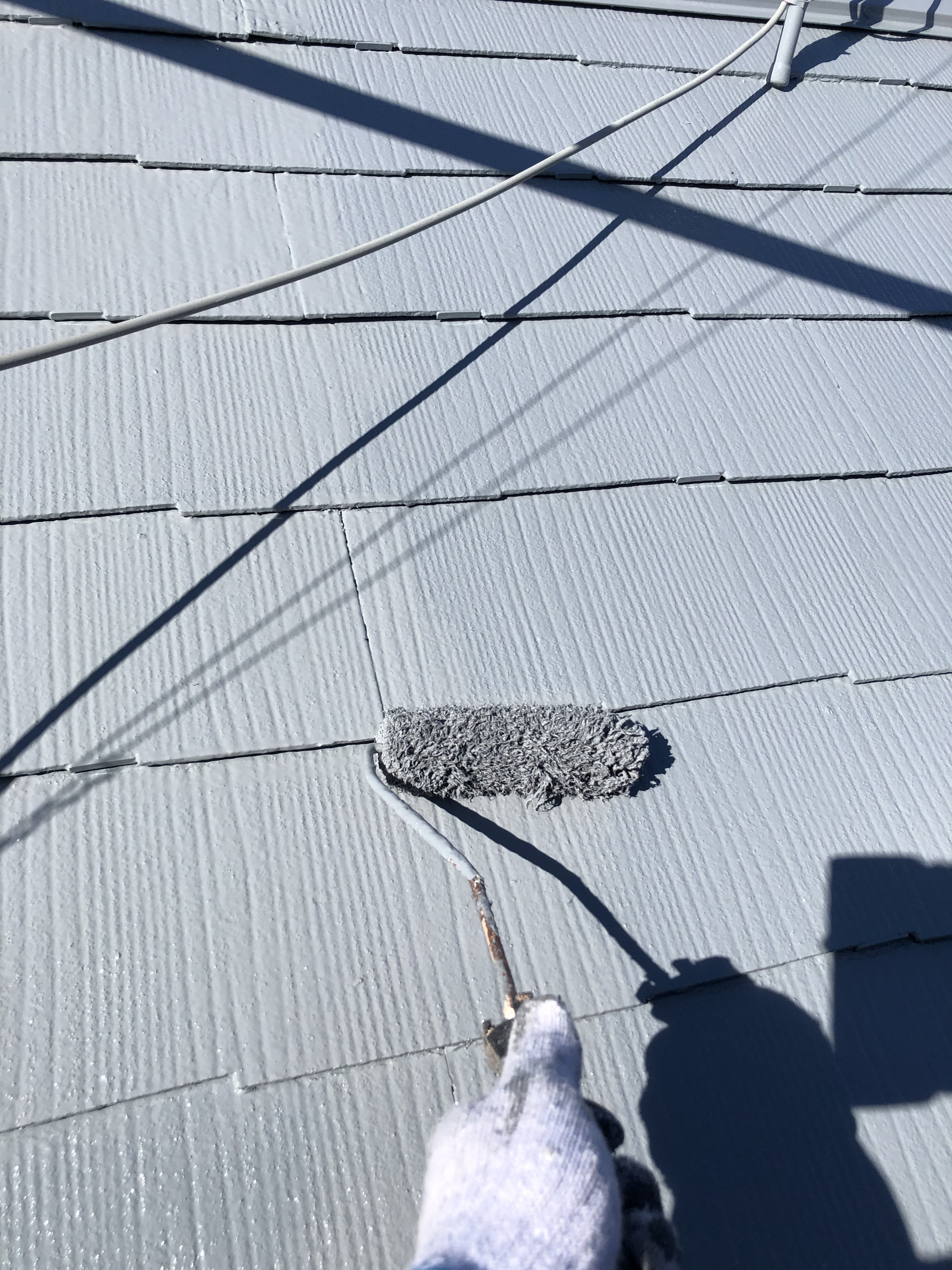 屋根アレスクール2液Si上塗り (11)