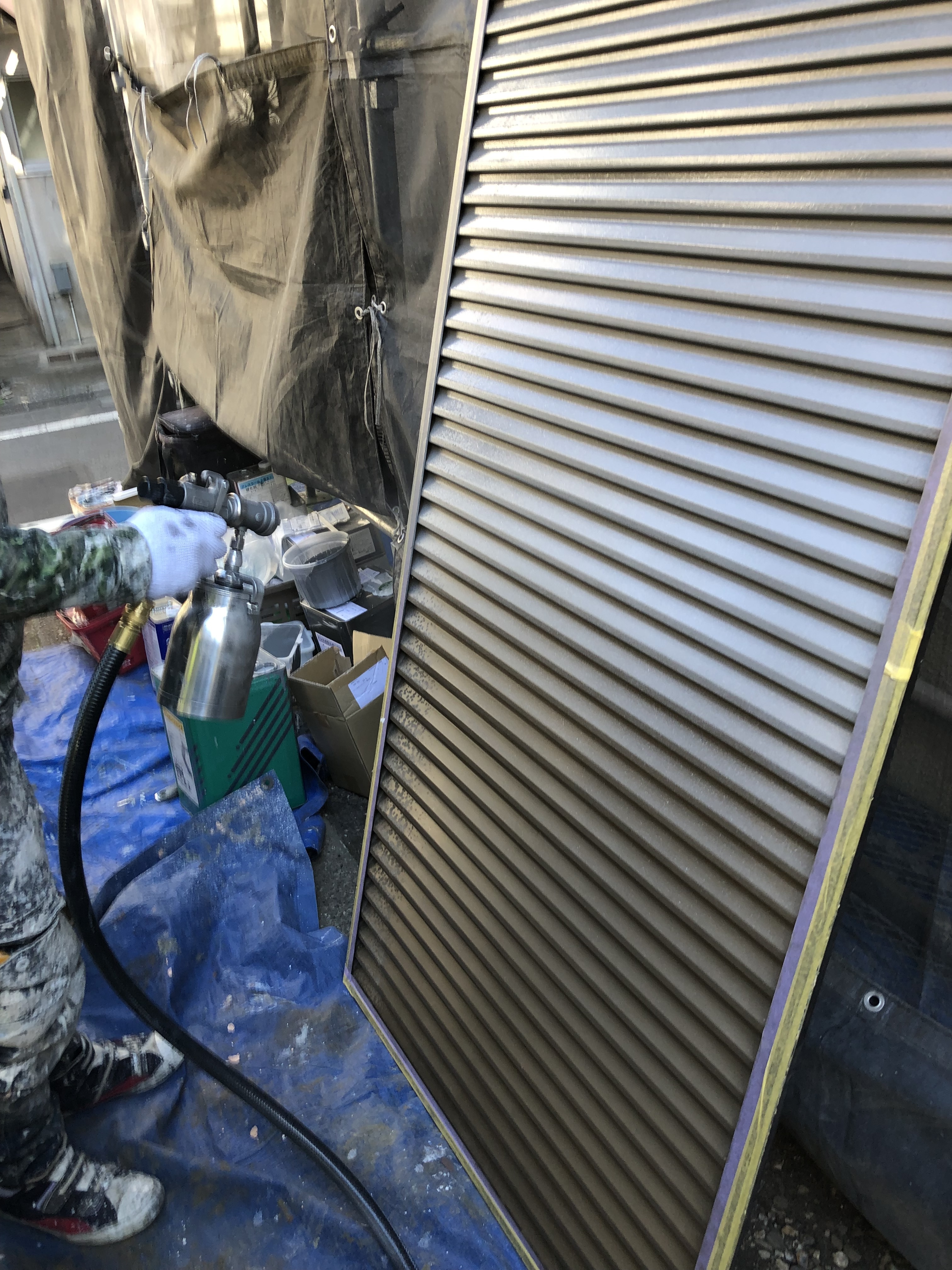 雨戸KP50吹き付け (4)