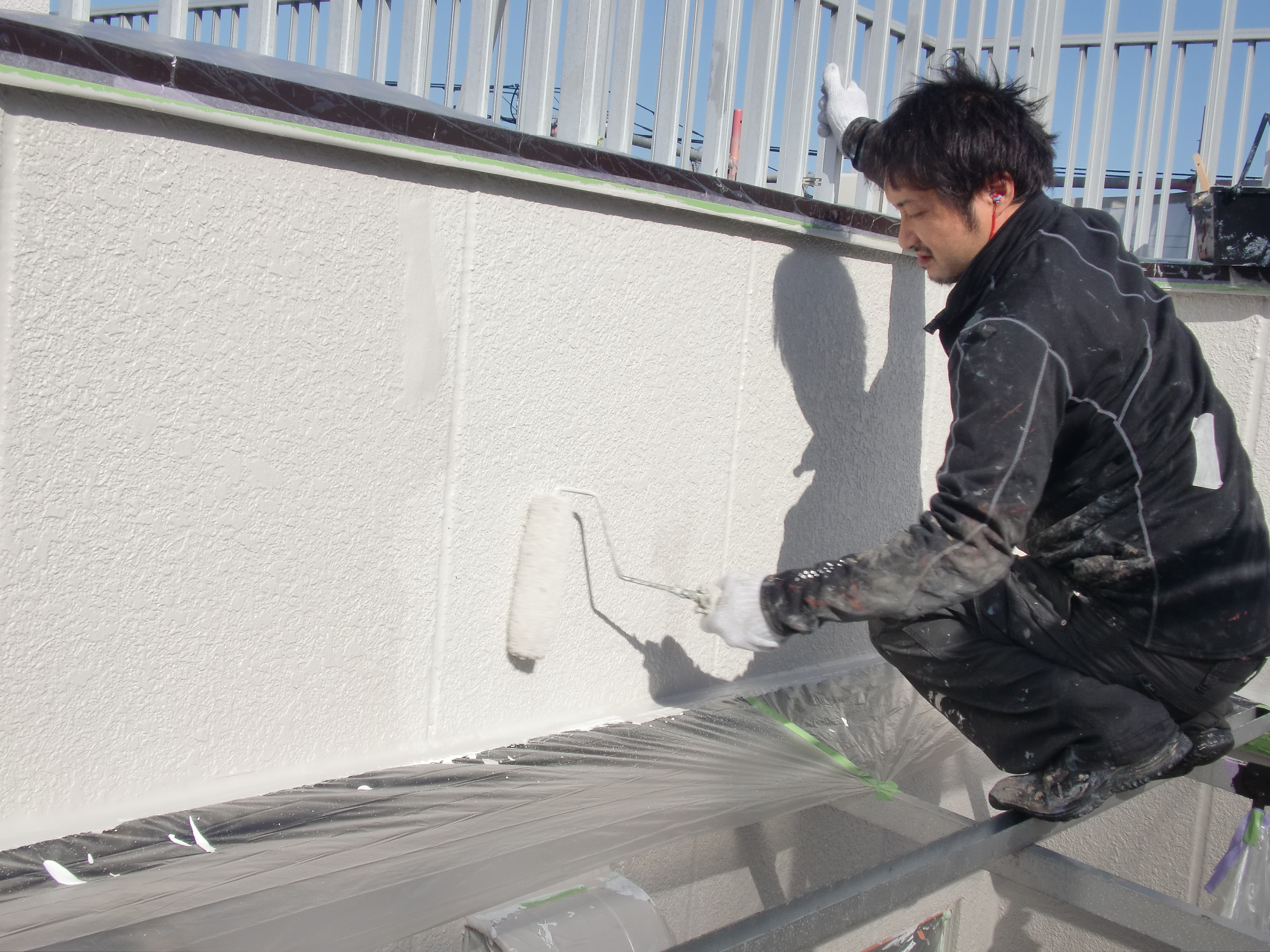 外壁アレスアクアシリコン上塗り (7)