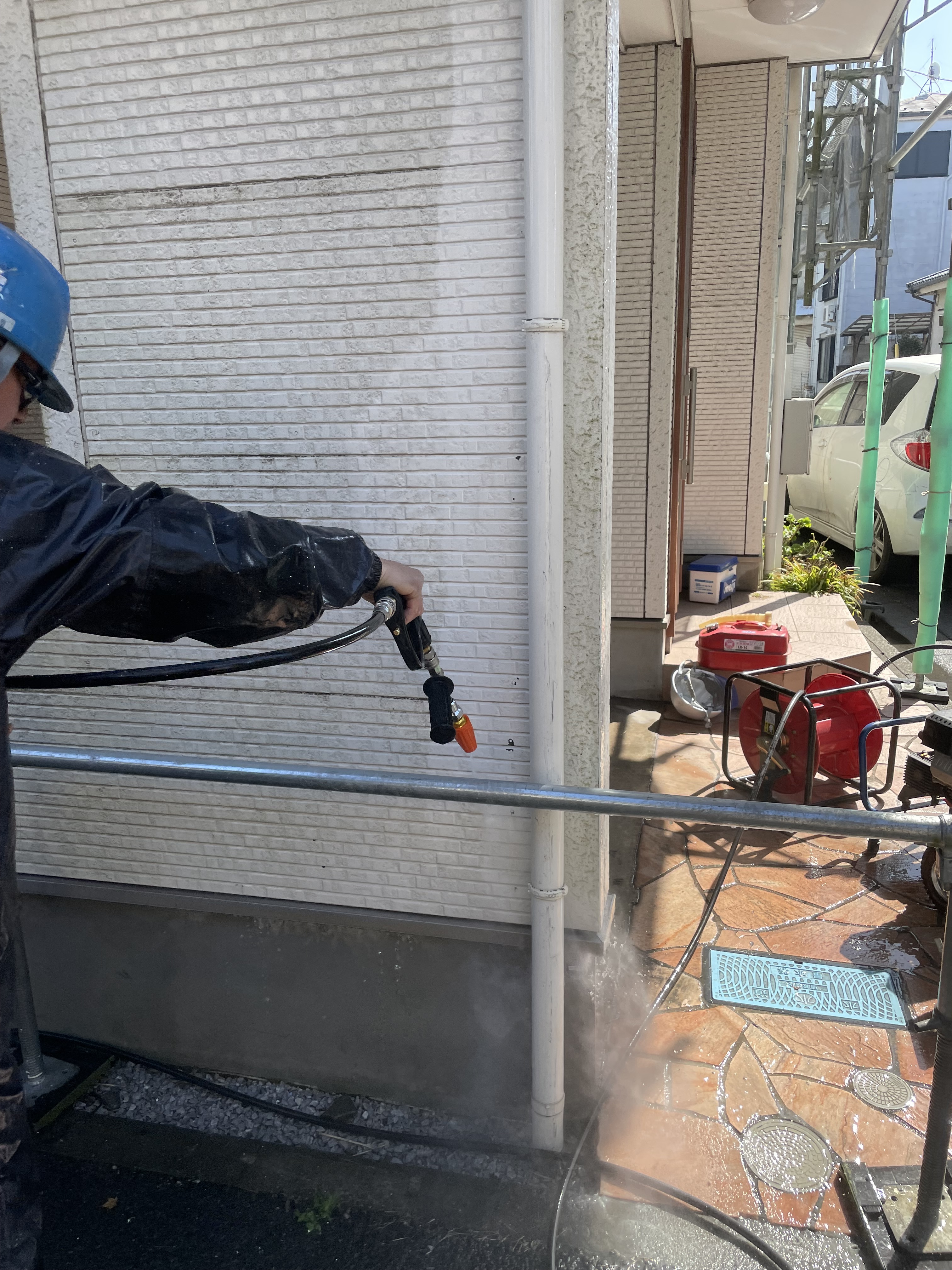 外壁部等高圧洗浄 (2)