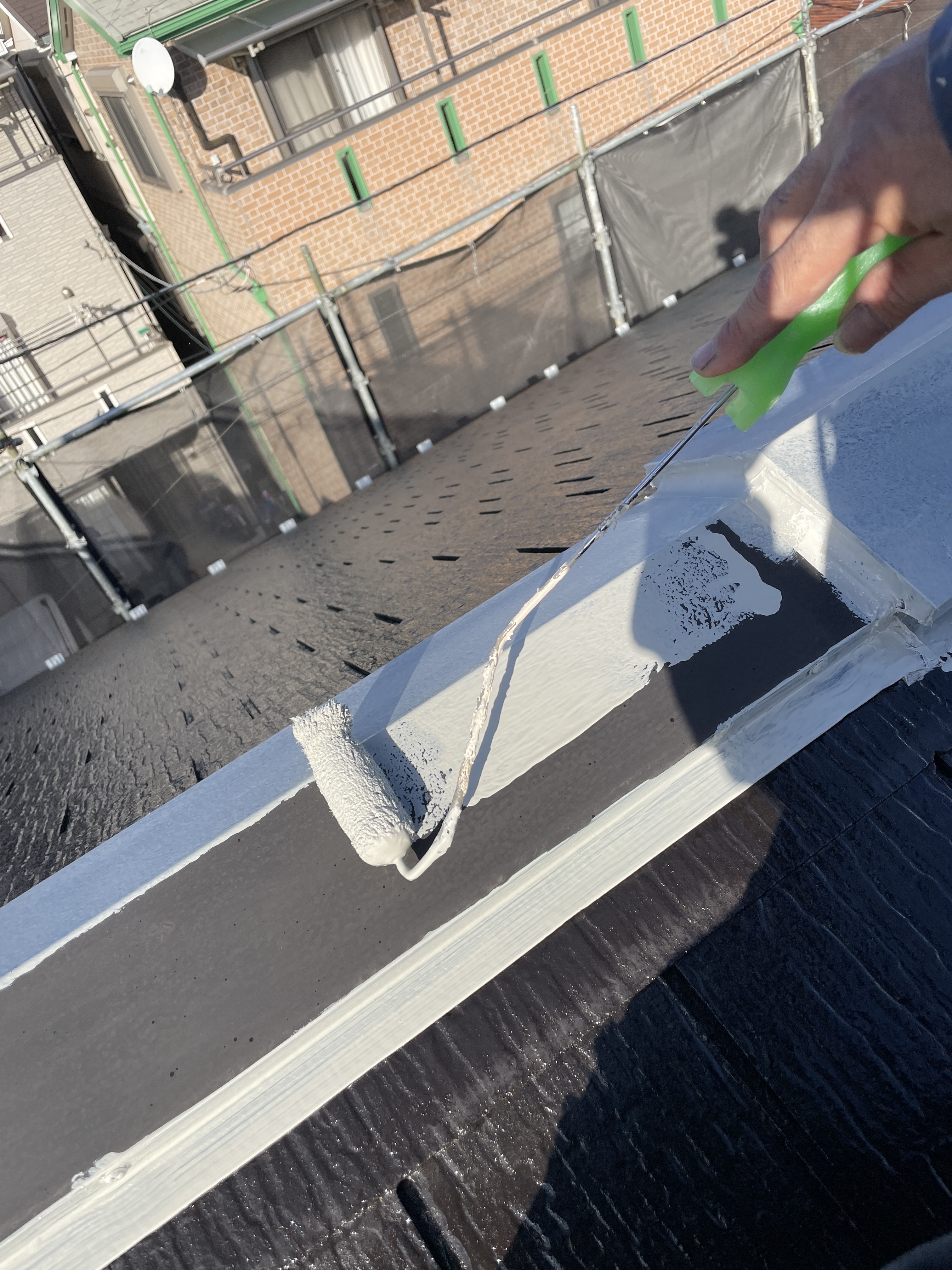 鉄部錆止め塗装 (2)