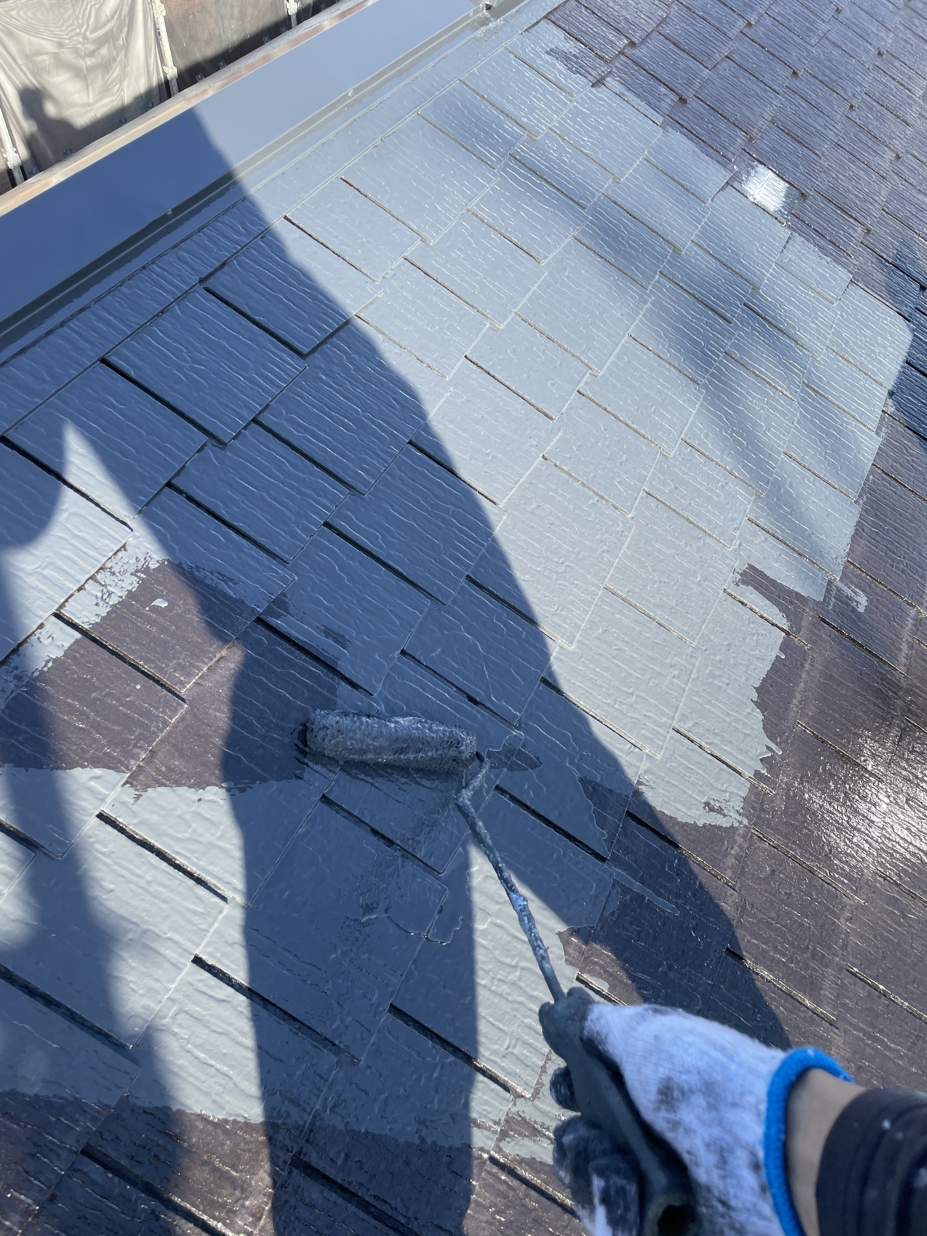 屋根アレスダイナミックルーフMUKI中塗 (3)