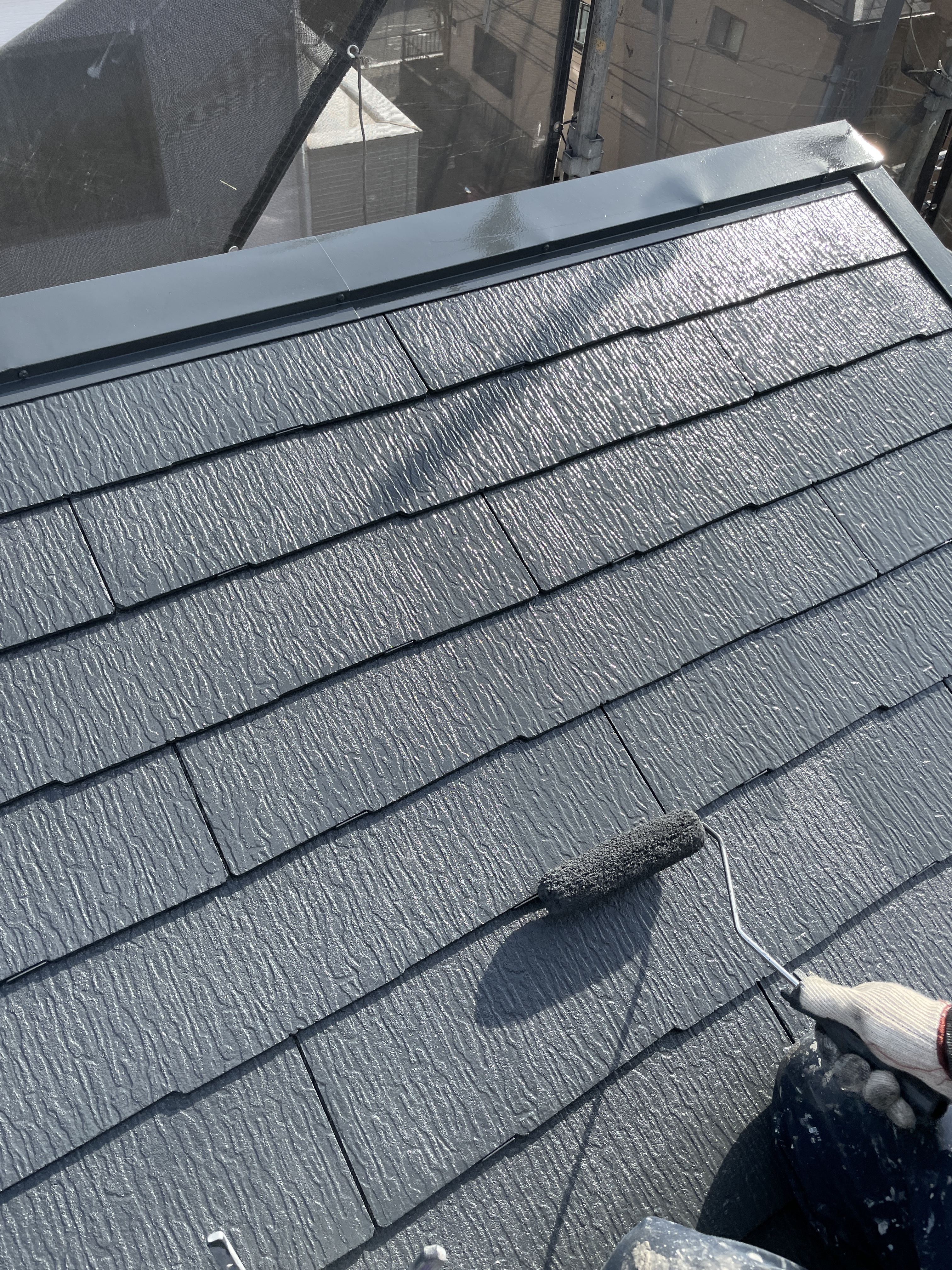 アレスダイナミックルーフ カーボングレー上塗 (7)