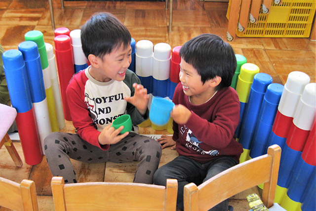 2朝の好きな遊び