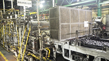 メッシュベルト式連続熱処理炉