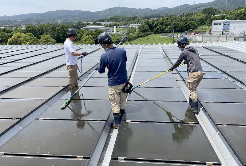 ソーラパネル清掃・洗浄