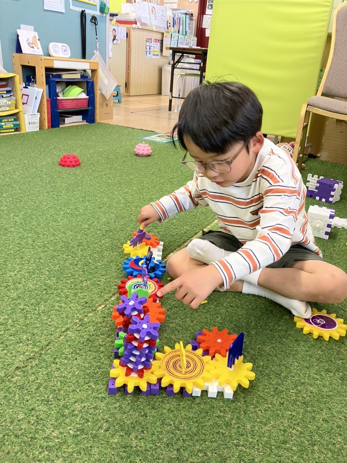 室内での自由遊び ③