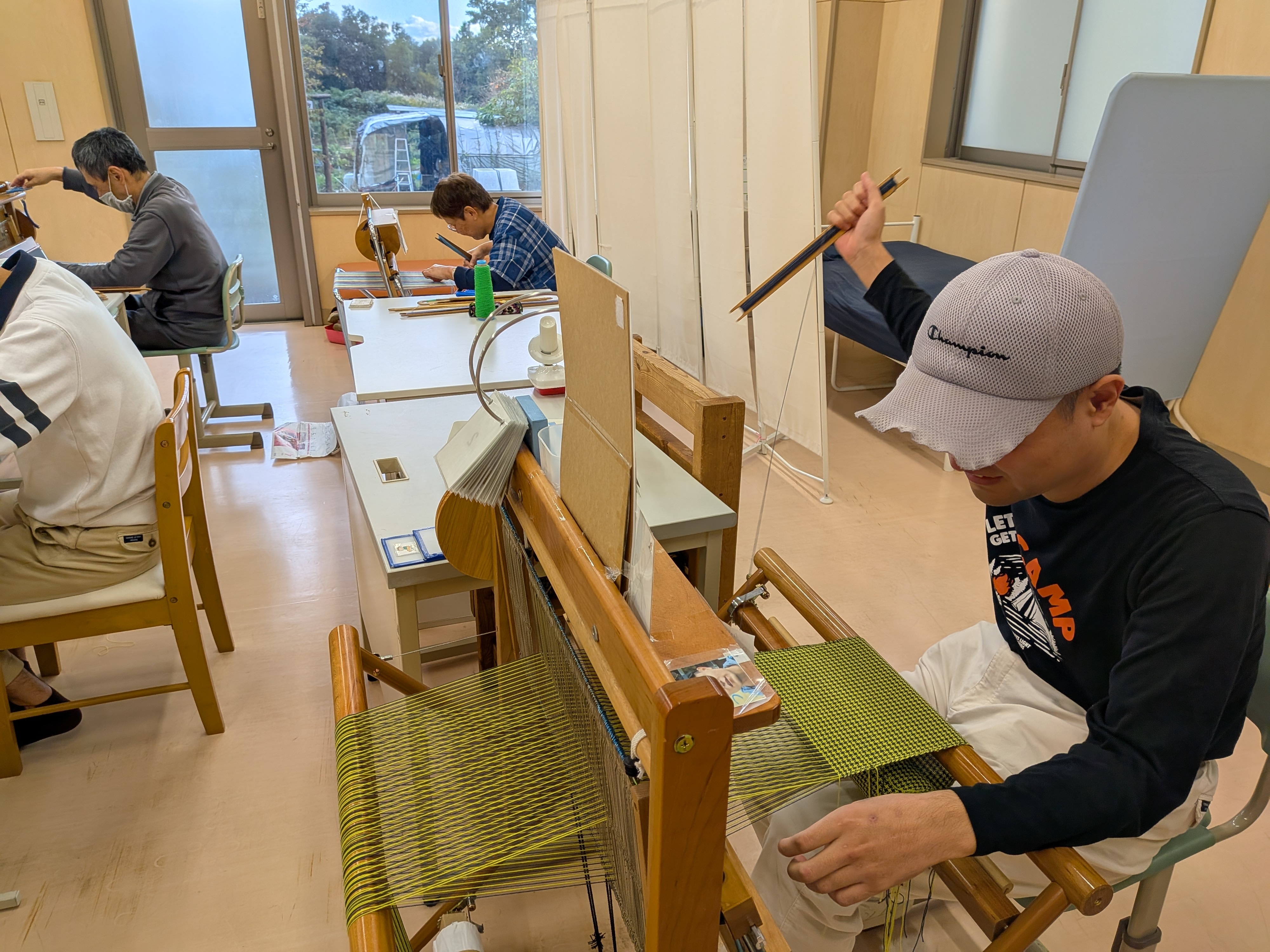 機織り 新しい柄に挑戦