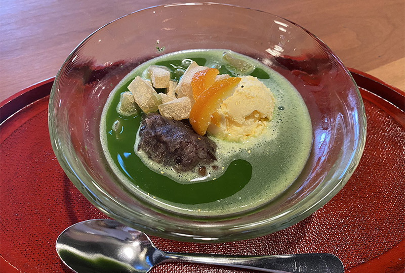 限定メニュー|冷たい抹茶ぜんざい