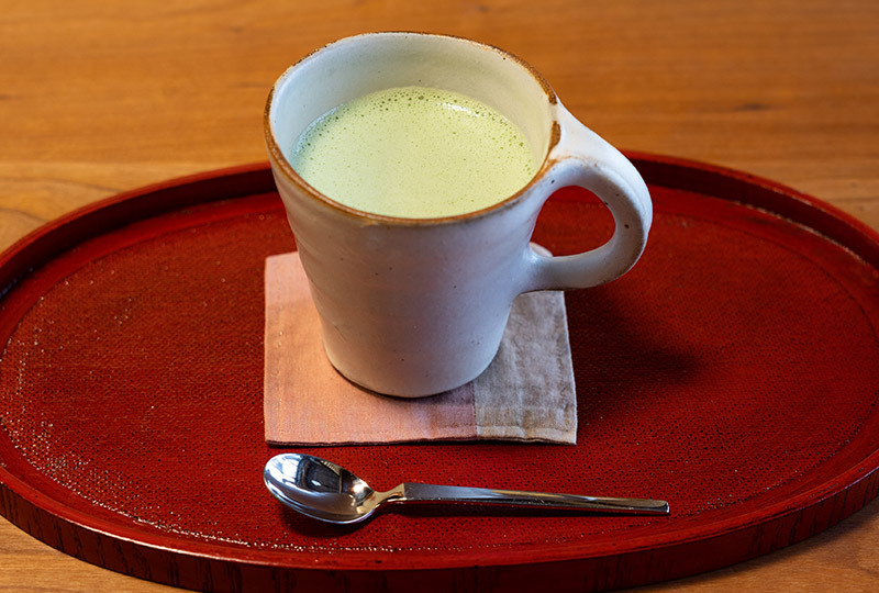 抹茶ミルクホット