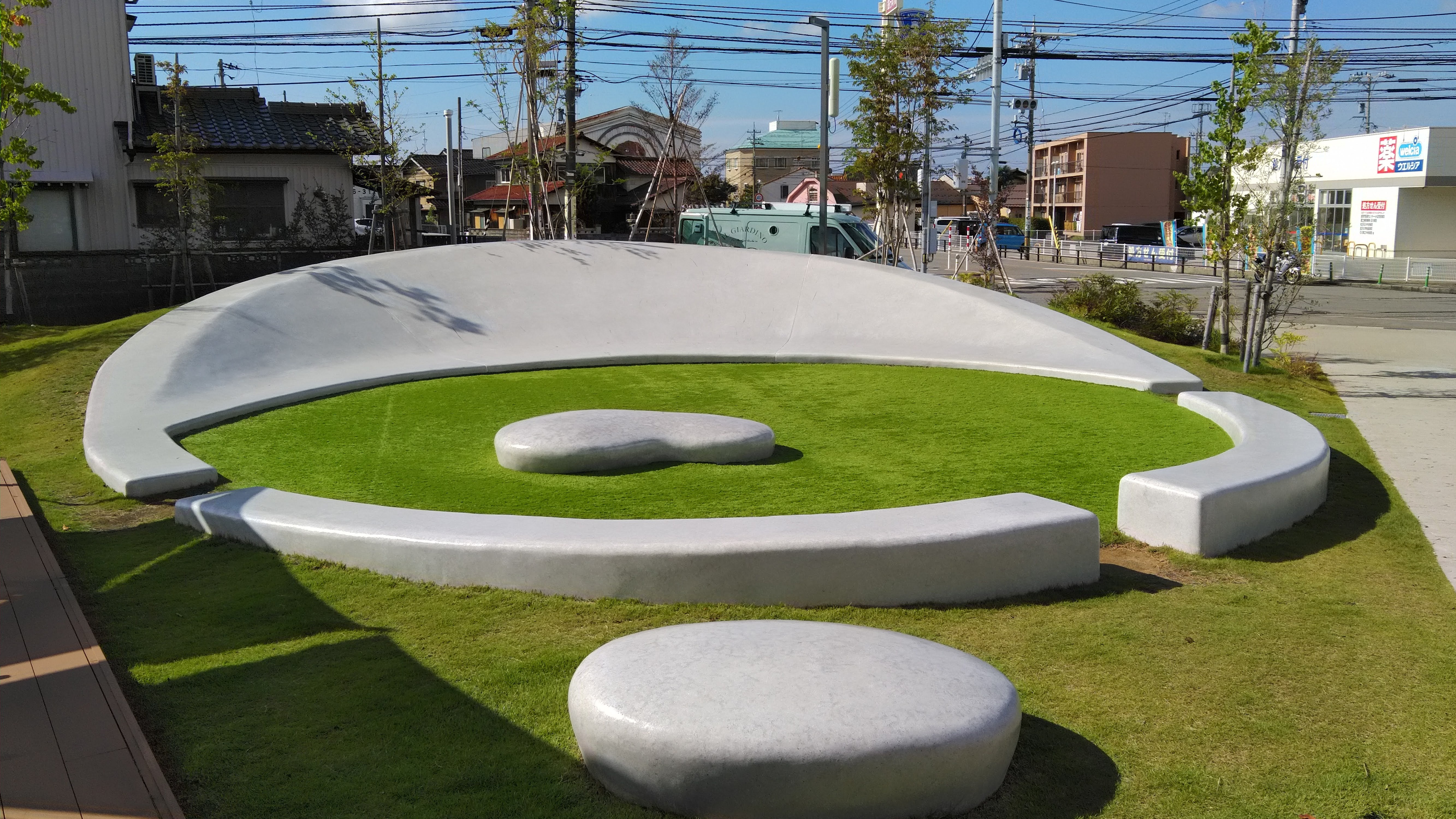 円形ベンチ