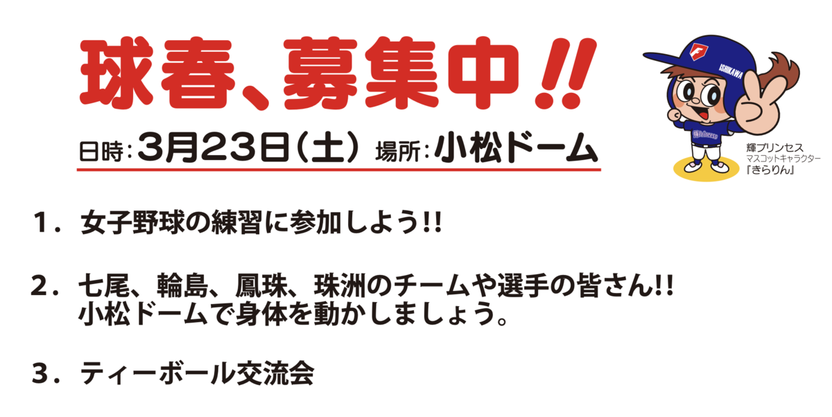 石川県学童野球連盟|練習会の案内_コピー